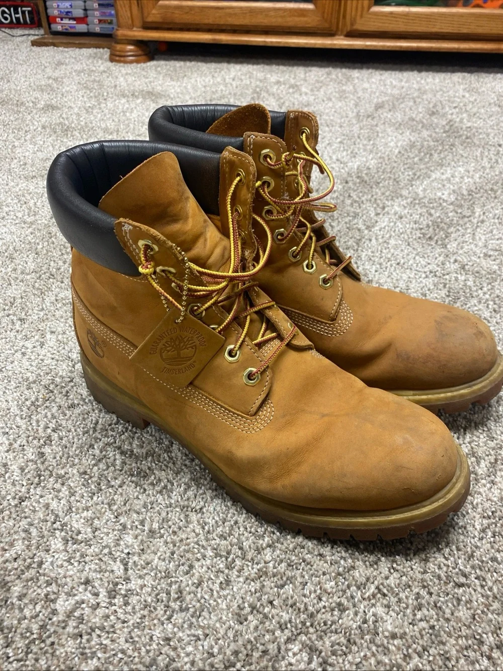 Timberland Men's Classic 6-Inch Wheat Work Boots 10061 size 11.5